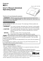Hitachi BZ-1 User Manual