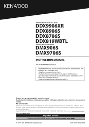 Kenwood DDX8906S Instruction Manual