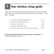 Kodak 1886845 Wireless Setup Guide