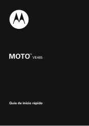 Motorola MOTO Ve465 Quick Start Guide - Sp