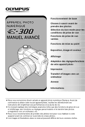 Olympus E300 EVOLT E-300 Manuel Avancé (Français)