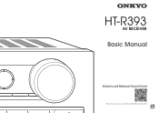 Onkyo HT-R393 Owners Manual -English