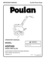 Poulan HDF550 User Manual