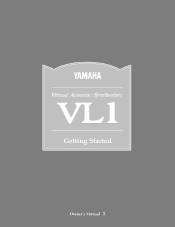 Yamaha VL1 Owner's Manual 1