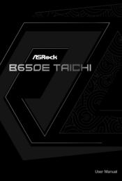 ASRock B650E Taichi User Manual