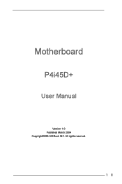 ASRock P4i45D User Manual