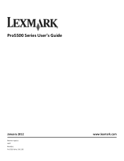 Lexmark Pro5500t User's Guide