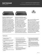 Netgear GS524PP Product Data Sheet 2-page