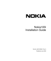 Nokia 100i Installation Guide