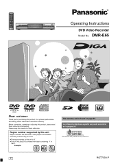 Panasonic DMRE65PS Dvd Recorder
