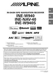 Alpine INE-W940 Owner's Manual - Audio (english)