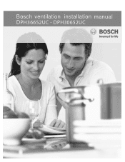 Bosch DPH30652UC Installation Instructions