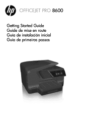 HP Officejet Pro 8600 Getting Started Guide