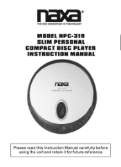 Naxa NPC-319 NPC-319 English Manual