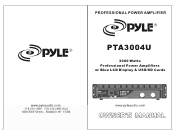 Pyle PTA3004U Owners Manual