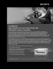 Sony UPD55MD Product Brochure (upd55mdhd)