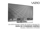 Vizio M702i-B3 Quickstart Guide (Spanish)