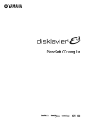 Yamaha DKC-850 CD Song List