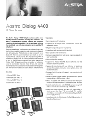 Aastra Dialog 4422ip Aastra Dialog 4400 IP Telephones, datasheet