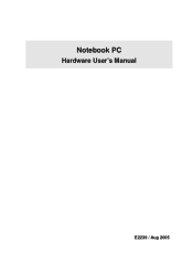 Asus Z92Vc A6 Hardware User''s Manual for English Edition (E2239b)