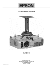 Epson 4855WU Installation Guide - ELPMBUNI Universal Mount Assembly