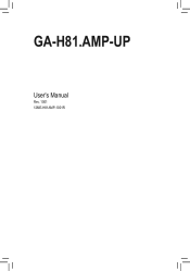 Gigabyte GA-H81.Amp-UP User Manual