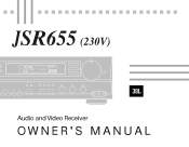 JBL JSR 655 Owners Manual English