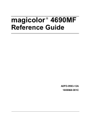 Konica Minolta magicolor 4690MF magicolor 4690 Reference Guide