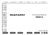 Marantz SR8012 Owners Manual English