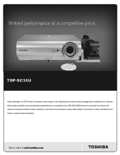 Toshiba TDP-SC35U Brochure