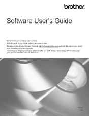Brother International DCP-8110DN Software User's Guide - English