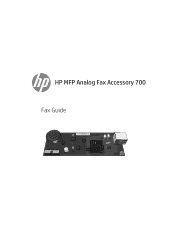 HP Color LaserJet Enterprise MFP M681 Fax Guide