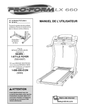 ProForm Lx660 Treadmill Canadian French Manual