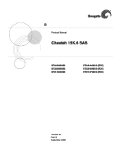 Seagate ST3600057SS Cheetah 15K.6 SAS Product Manual