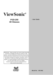 ViewSonic PGD-250 User Guide