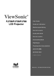 ViewSonic PJ759 User Guide