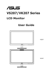 Asus VS207DE VS207 Series User Guide for English Edition