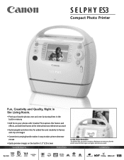 Canon SELPHY ES3 Printer Brochure