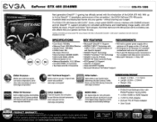 EVGA GeForce GTX 460 PDF Spec Sheet