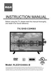 RCA RLEDV2488A-B English Manual