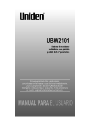 Uniden UBW2101C Spanish Owner's Manual