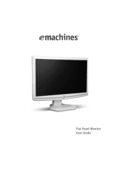 eMachines E182HL eMachines LCD Monitor User's Guide