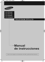 Samsung LT-P1545 User Manual (user Manual) (ver.1.0) (Spanish)
