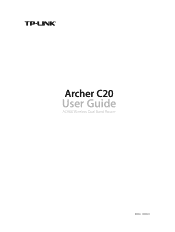 TP-Link AC900 Archer C20EU V2 User Guide