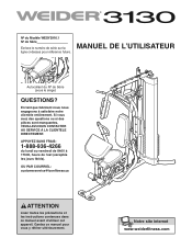 Weider 3130 Canadian French Manual