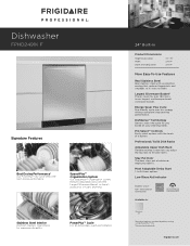 Frigidaire FPHD2491KF Product Specifications Sheet (English)