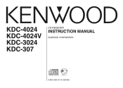 Kenwood KDC-307 User Manual 1
