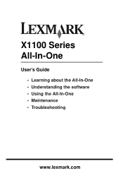 Lexmark X1160 User's Guide