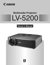 Canon LV-5200 Owners Manual
