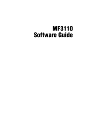 Canon MF3110 MF3110 Software Guide